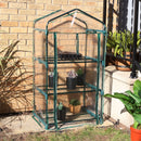 3 tier mini greenhouse with zipper door and clear cover