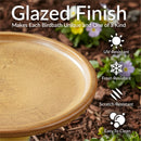 Sunnydaze Glazed Ceramic Outdoor Bird Bath