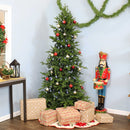 tall slim artificial unlit christmas tree