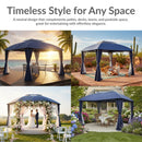 Sunnydaze 10' x13' Gazebo with Screens and Privacy Walls