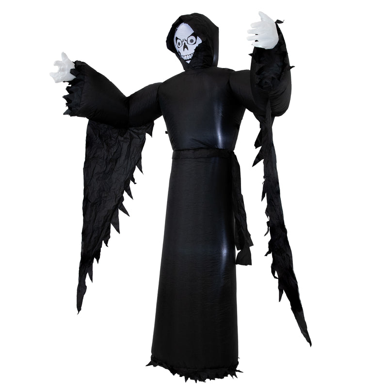 Sunnydaze 7’ Grisly Grim Reaper Inflatable Halloween Decoration