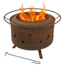 Sunnydaze Cosmic Outdoor Smokeless Fire Pit - 30"