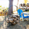 Sunnydaze Outdoor Round Firewood Rack