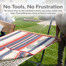 Sunnydaze Rope Hammock with 12' Steel Stand, Pad, and Pillow
