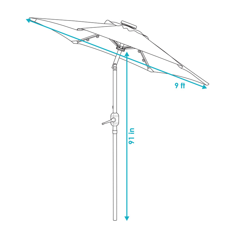 Image showing the overall product dimensions including height, depth and width.