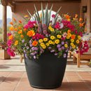 Sunnydaze Anjelica Polyresin Large Round Outdoor Planter