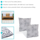 Sunnydaze Tufted Indoor/Outdoor Decorative Throw Pillows