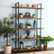 Sunnydaze 5-Tier Industrial Style Open Bookshelf