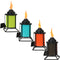 Sunnydaze Multi-Color Outdoor Tabletop Metal Torches, Set of 4