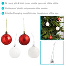 Sunnydaze Merry Medley 24pc Christmas Ornament Balls