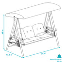 Image showing the overall product dimensions including height, depth and width.