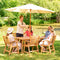 Sunnydaze 8.5 ft Patio Umbrella with Faux Woodgrain Finish