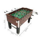 Sunnydaze 55" Faux Wood Foosball Table with Folding Drink Holders