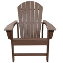 Sunnydaze Upright, All-Weather Adirondack Chair - 300-Pound Capacity - 38.25” H