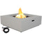 Sunnydaze Contempo Square Outdoor Propane Gas Fire Pit, 34-Inch