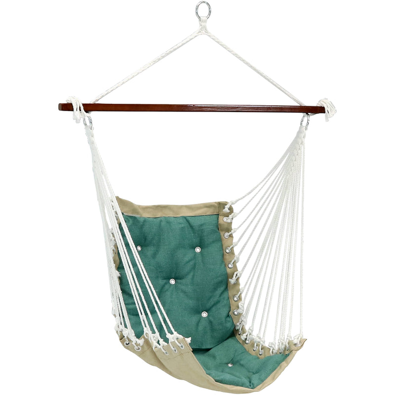 Sunnydaze Tufted Victorian Hammock Swing - Outdoor Use - Max Weight: 300 pounds