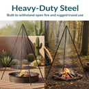 Sunnydaze Campfire Tripod with Grill Grate