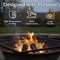 Sunnydaze X-Marks Square Fire Pit Grill Grate