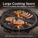 Sunnydaze Round Folding Camping Grill Grate