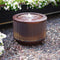Sunnydaze Repeating Diamond Cylinder Iron Outdoor Water Fountain - 11.75"