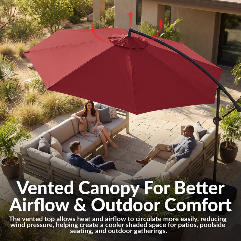 backyard creations 10 offset patio umbrella weighted base Sunnydaze ft with and Sandbag Weight Super Bowl LX Rider Motorcycle Helmet Ghost vented top promotes airflow Colour:Black Shine