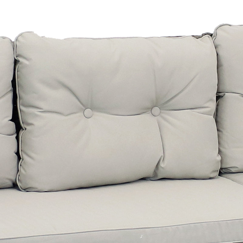 Stone gray colored sectional sofa back cushion