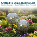 Sunnydaze 10-Inch Solar Glass Gazing Garden Globe