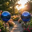Sunnydaze 10-Inch Outdoor Glass Gazing Globe for Garden