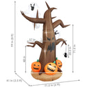 Sunnydaze Haunted Forest Halloween Inflatable Yard Decoration - 8' H