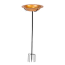 Sunnydaze Copper Bird Bath or Bird Feeder - 12" Diameter