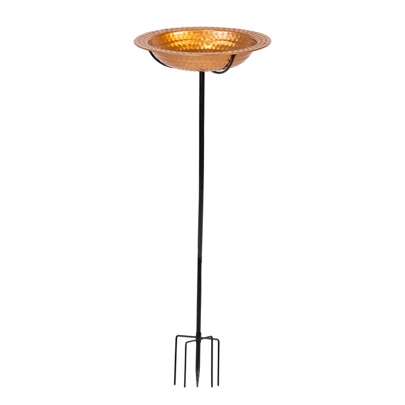 Sunnydaze Copper Bird Bath or Bird Feeder - 12" Diameter