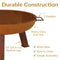 Sunnydaze Rustic Cast Iron Fire Pit Bowl with Stand