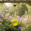 Sunnydaze Solar Bird Feeder with Glass Fly-Through Design
