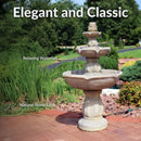 Sunnydaze Birds' Delight Outdoor Water Fountain with Pump - 35" H