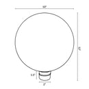 Sunnydaze 10-Inch Outdoor Glass Gazing Globe for Garden
