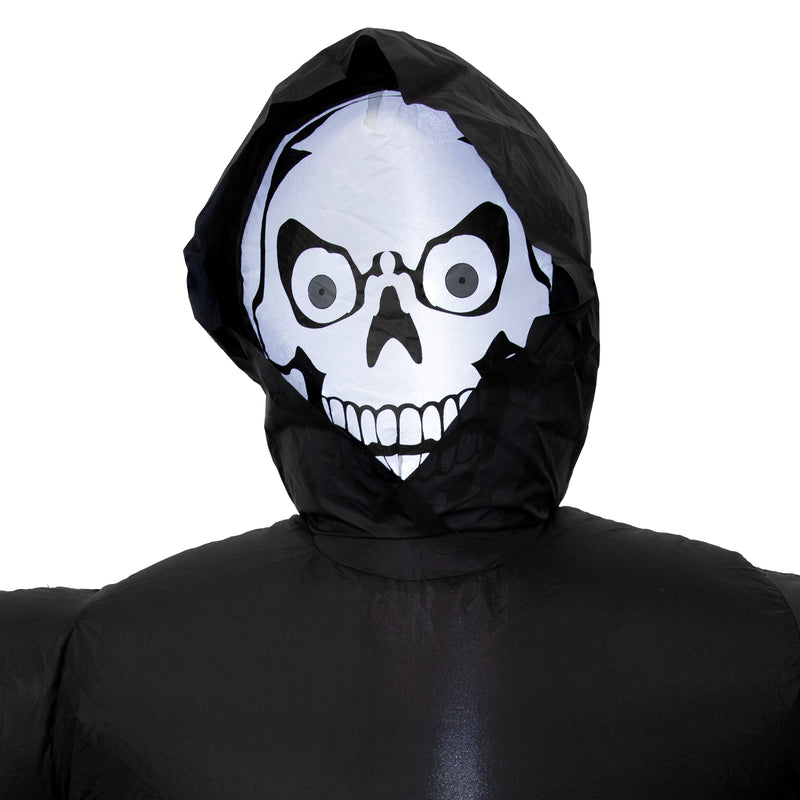 Sunnydaze 7’ Grisly Grim Reaper Inflatable Halloween Decoration