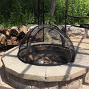 Sunnydaze Easy Access Steel Fire Pit Spark Screen