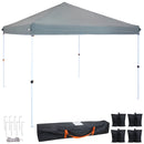 Sunnydaze Standard Pop-Up Canopy with Carry Bag and Sandbags - Colors and Sizes