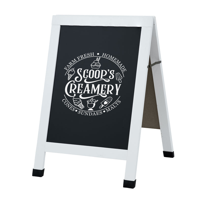 Sunnydaze 30" x 20" A-Frame Chalkboard Sign