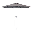 Sunnydaze Solar Powered LED Lighted Patio Umbrella with Tilt & Crank, 9 Foot