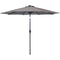 Sunnydaze Solar Powered LED Lighted Patio Umbrella with Tilt & Crank, 9 Foot