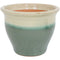 Sunnydaze Studio High-Fired Glazed Ceramic Planter