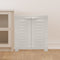Sunnydaze Plastic Garage Storage Cabinet with Adjustable Shelf