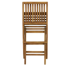 Sunnydaze Nantasket Teak Outdoor Folding Patio Chair with Slat Back - 2 Chairs