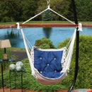 Sunnydaze Tufted Victorian Outdoor Hammock Chair Swing