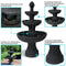 Sunnydaze Flower Blossom Outdoor Electric 3-Tier Water Fountain - 43" H