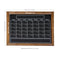 Sunnydaze 30" x 24" Magnetic Chalkboard Calendar For Wall with Chalk and Eraser