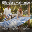 Sunnydaze 2-Person Quilted Fabric Double Hammock with Pillow