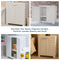 Sunnydaze Plastic Garage Storage Cabinet with Adjustable Shelf
