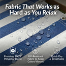 Sunnydaze 2-Person Quilted Fabric Double Hammock with Pillow